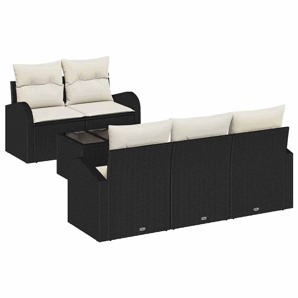 Gartensofa-set Schwarz 55 x 55 x 37 cm Poly-Rattan