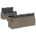 Gartensofa-set Grau 55 x 55 x 37 cm Poly-Rattan