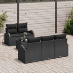 Gartensofa-set Schwarz 55 x 55 x 37 cm Poly-Rattan