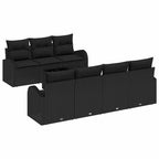 Gartensofa-set Schwarz 55 x 55 x 37 cm Poly-Rattan