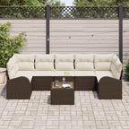 Gartensofa-set Braun 55 x 55 x 37 cm Poly-Rattan