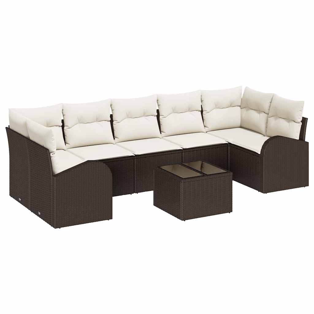 Gartensofa-set Braun 55 x 55 x 37 cm Poly-Rattan