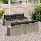 Gartensofa-set Grau 55 x 55 x 37 cm Poly-Rattan