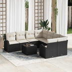 Gartensofa-set Schwarz 55 x 55 x 37 cm Poly-Rattan