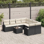 Gartensofa-set Schwarz 55 x 55 x 37 cm Poly-Rattan