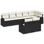 Gartensofa-set 8 pcs Poly-Rattan