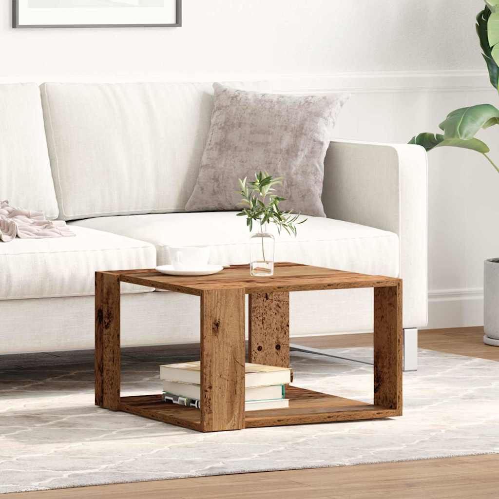 Couchtisch Altholz 51,5 x 51,5 x 30 cm Holzwerkstoff