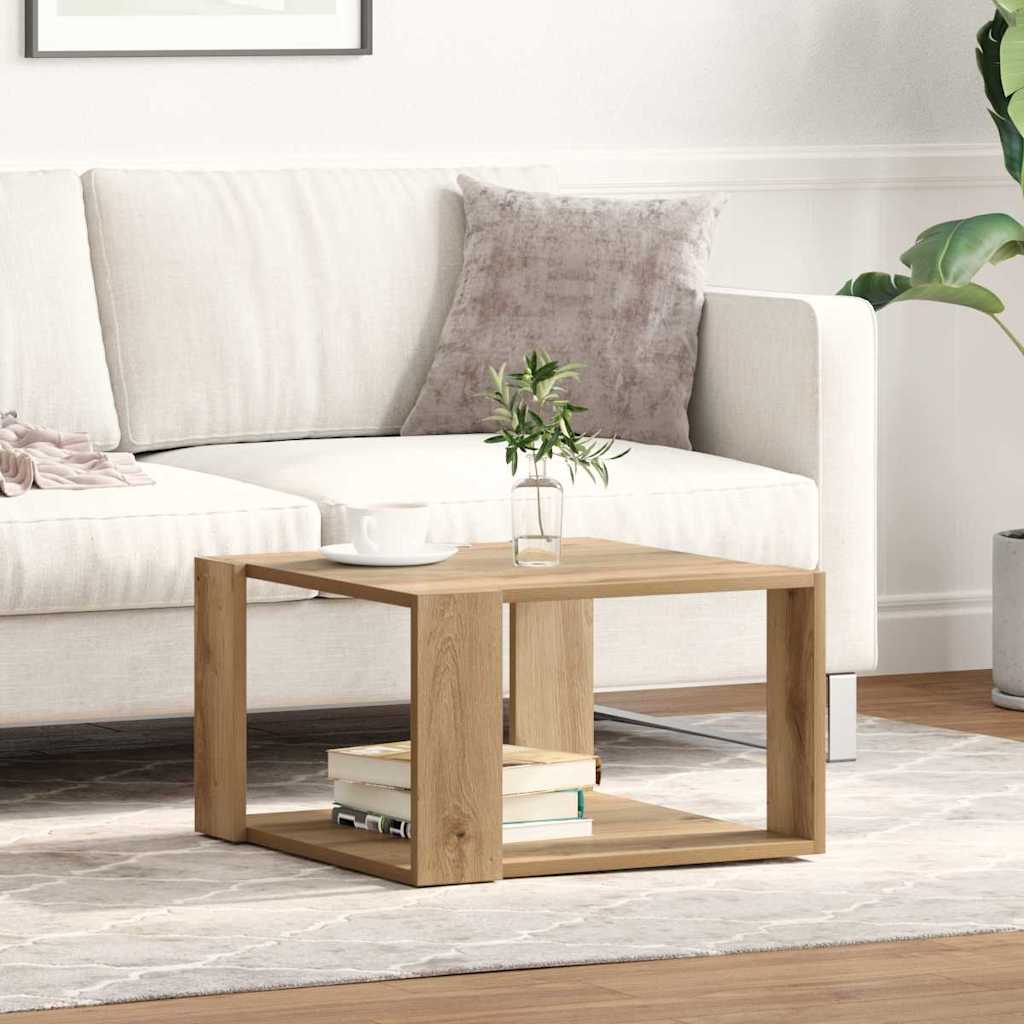 Couchtisch Artisan-Eiche 51,5 x 51,5 x 30 cm Holzwerkstoff