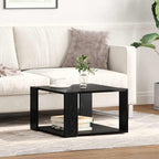 Couchtisch Schwarz Eichen-Optik 51,5 x 51,5 x 30 cm