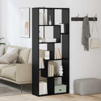 Bücherregal Schwarz Eichen-Optik 67 x 25 x 162 cm Holzwerkstoff