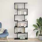 Bücherregal Schwarz Eichen-Optik 70 x 24 x 193,5 cm