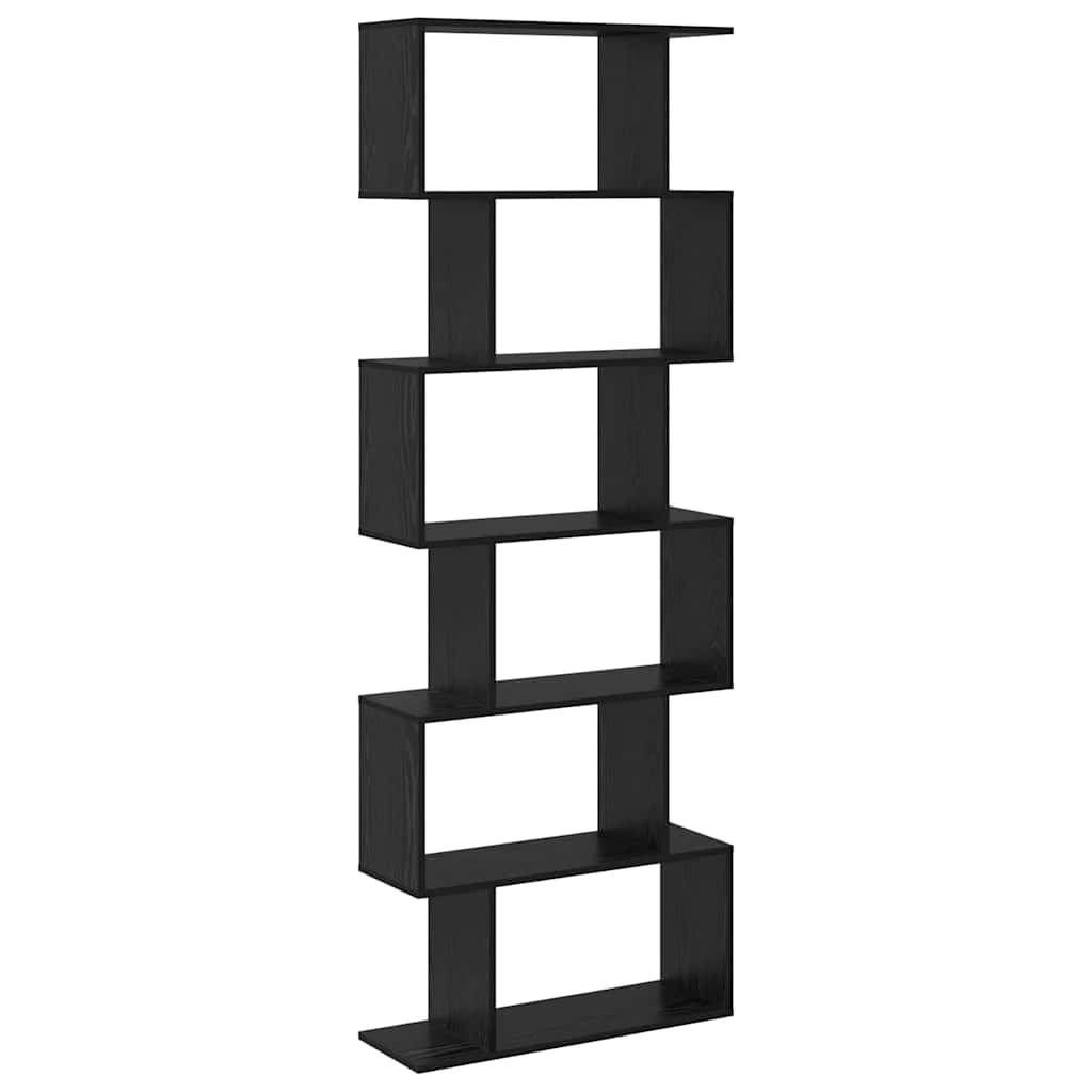 Bücherregal Schwarz Eichen-Optik 70 x 24 x 193,5 cm