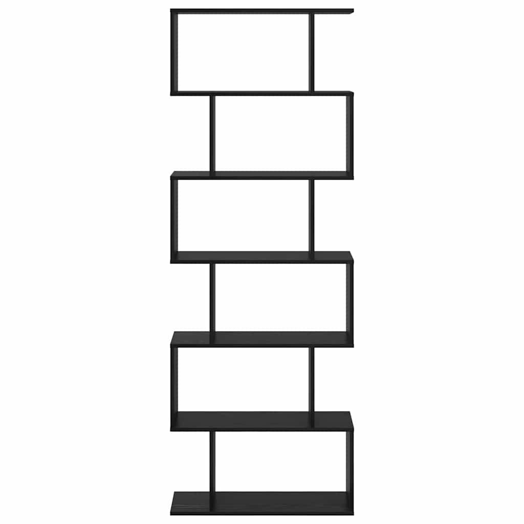 Bücherregal Schwarz Eichen-Optik 70 x 24 x 193,5 cm