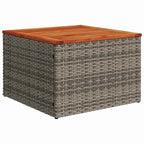 Gartensofa-set mit Kissen 10 pcs Grau Poly-Rattan