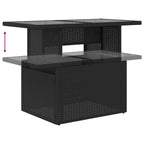 Sofa Set mit Kissen 10 pcs Schwarz Poly-Rattan