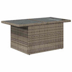 Gartensofa-set mit Speicher mit Kissen 10 pcs Grau Poly-Rattan