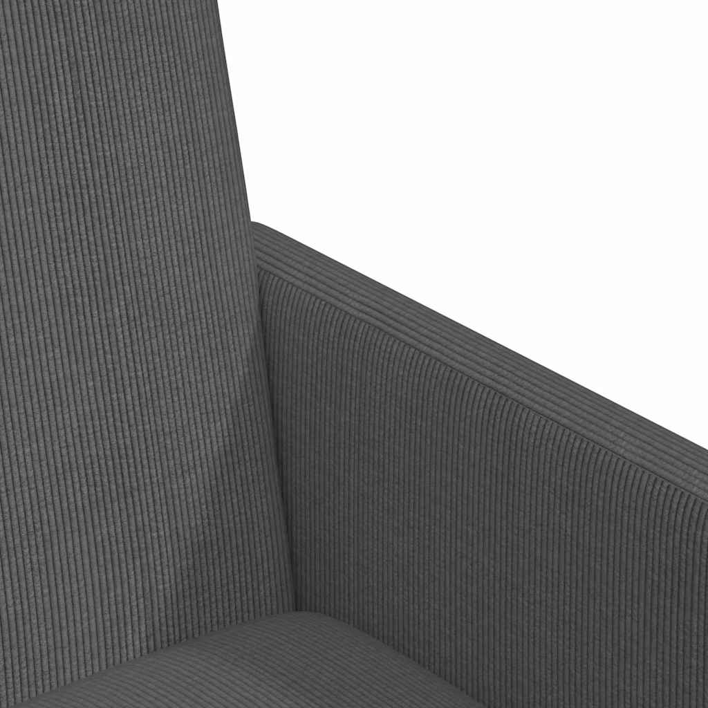 Esszimmerstühle mit Rollen 2 pcs Dunkelgrau 57 x 66 x 94 cm