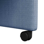 Esszimmerstühle mit Rollen 2 pcs Blau 57 x 66 x 94 cm Cordstoff