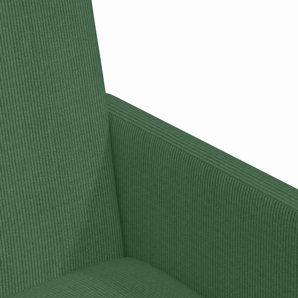 Esszimmerstühle mit Rollen 2 pcs Grau-Grün 57 x 66 x 94 cm
