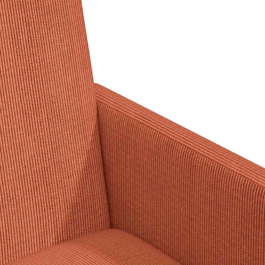 Esszimmerstühle mit Rollen 2 pcs Rot orange 57 x 66 x 94 cm
