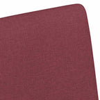 Esszimmerstühle mit Rollen 2 pcs Weinrot 57 x 66 x 94 cm Stoff