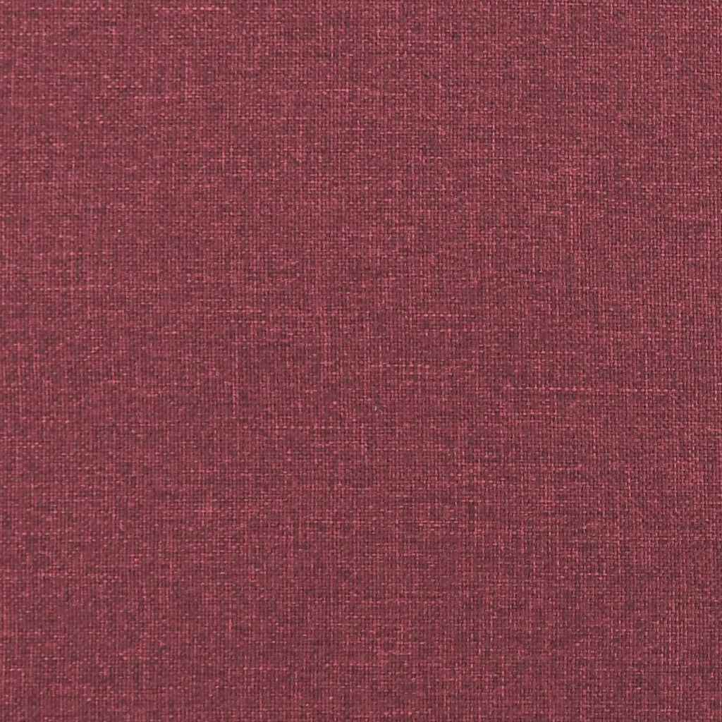 Esszimmerstühle mit Rollen 2 pcs Weinrot 57 x 66 x 94 cm Stoff