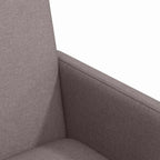 Esszimmerstühle mit Rollen 2 pcs Taupe 57 x 66 x 94 cm Stoff