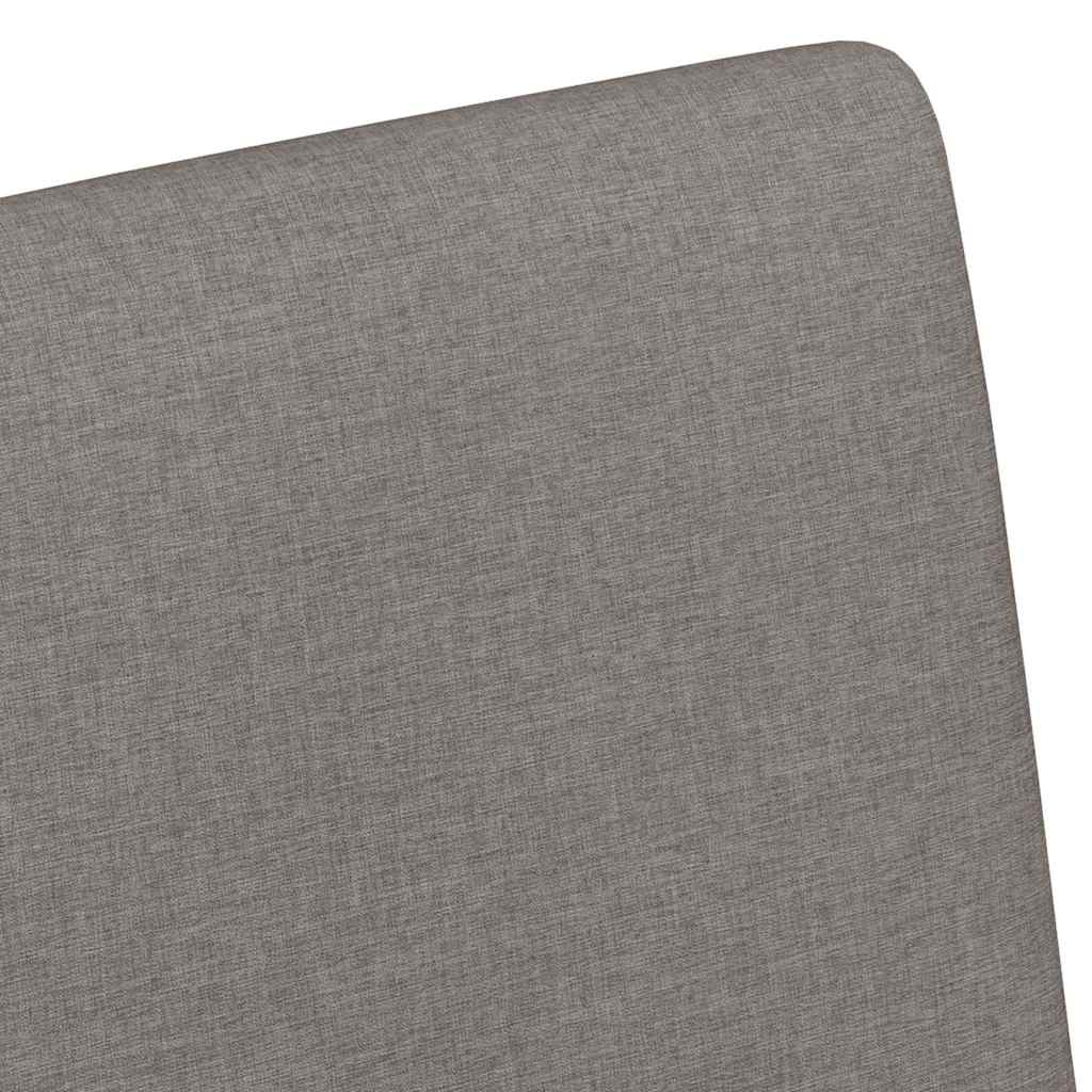 Esszimmerstühle mit Rollen 2 pcs Taupe 57 x 66 x 94 cm Stoff