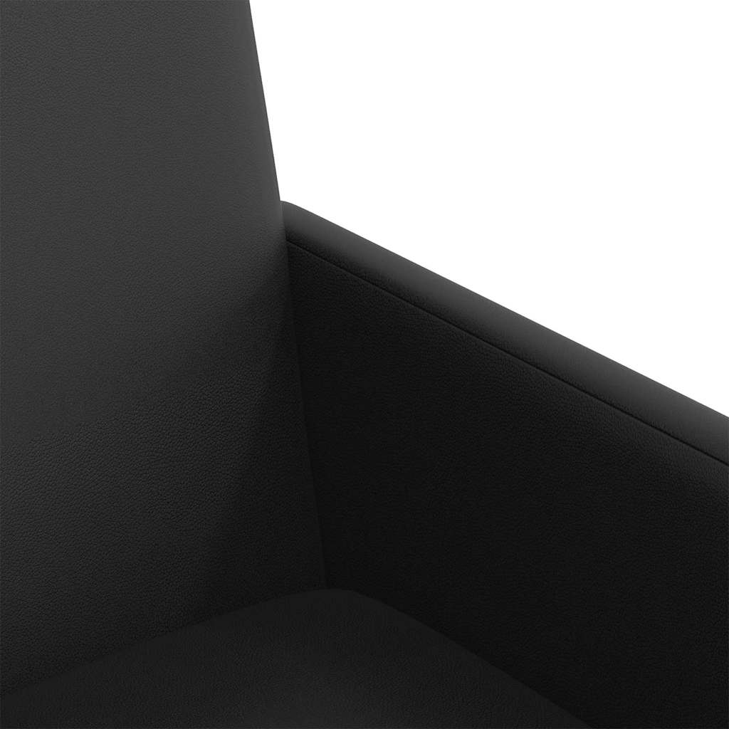 Esszimmerstühle mit Rollen 2 pcs Schwarz 57 x 66 x 94 cm
