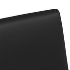 Esszimmerstühle mit Rollen 2 pcs Schwarz 57 x 66 x 94 cm