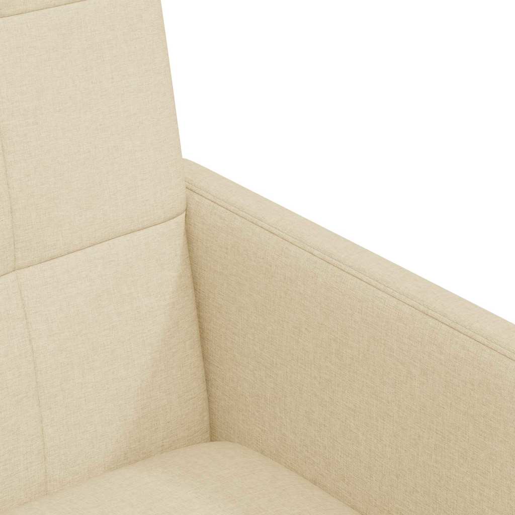 Esszimmerstühle mit Rollen 2 pcs Creme 58 x 65 x 94 cm Stoff