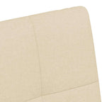 Esszimmerstühle mit Rollen 2 pcs Creme 58 x 65 x 94 cm Stoff