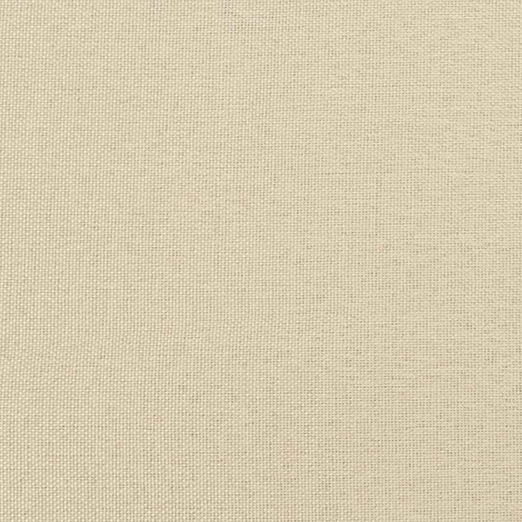 Esszimmerstühle mit Rollen 2 pcs Creme 58 x 65 x 94 cm Stoff