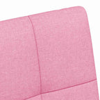 Esszimmerstühle mit Rollen 2 pcs Rosa 58 x 65 x 94 cm Stoff