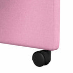 Esszimmerstühle mit Rollen 2 pcs Rosa 58 x 65 x 94 cm Stoff