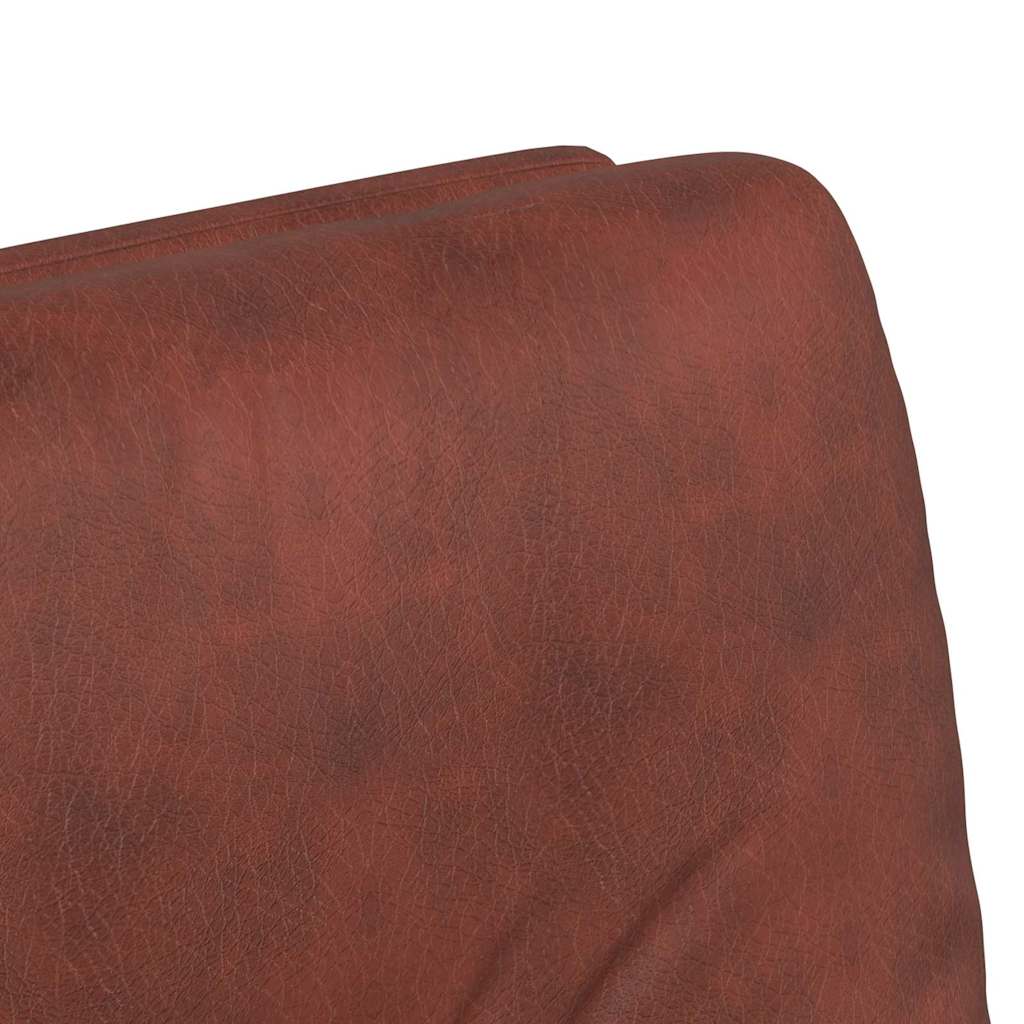 Esszimmerstühle mit Rollen 2 pcs Glänzendes Braun Kunstleder