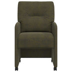 Esszimmerstühle mit Rollen 2 pcs Armeegrün 57 x 67 x 95 cm