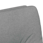 Esszimmerstühle mit Rollen 2 pcs Hellgrau 57 x 67 x 95 cm Stoff