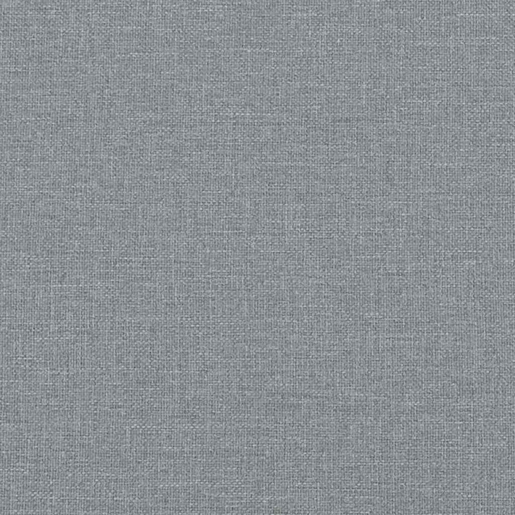 Esszimmerstühle mit Rollen 2 pcs Hellgrau 57 x 67 x 95 cm Stoff