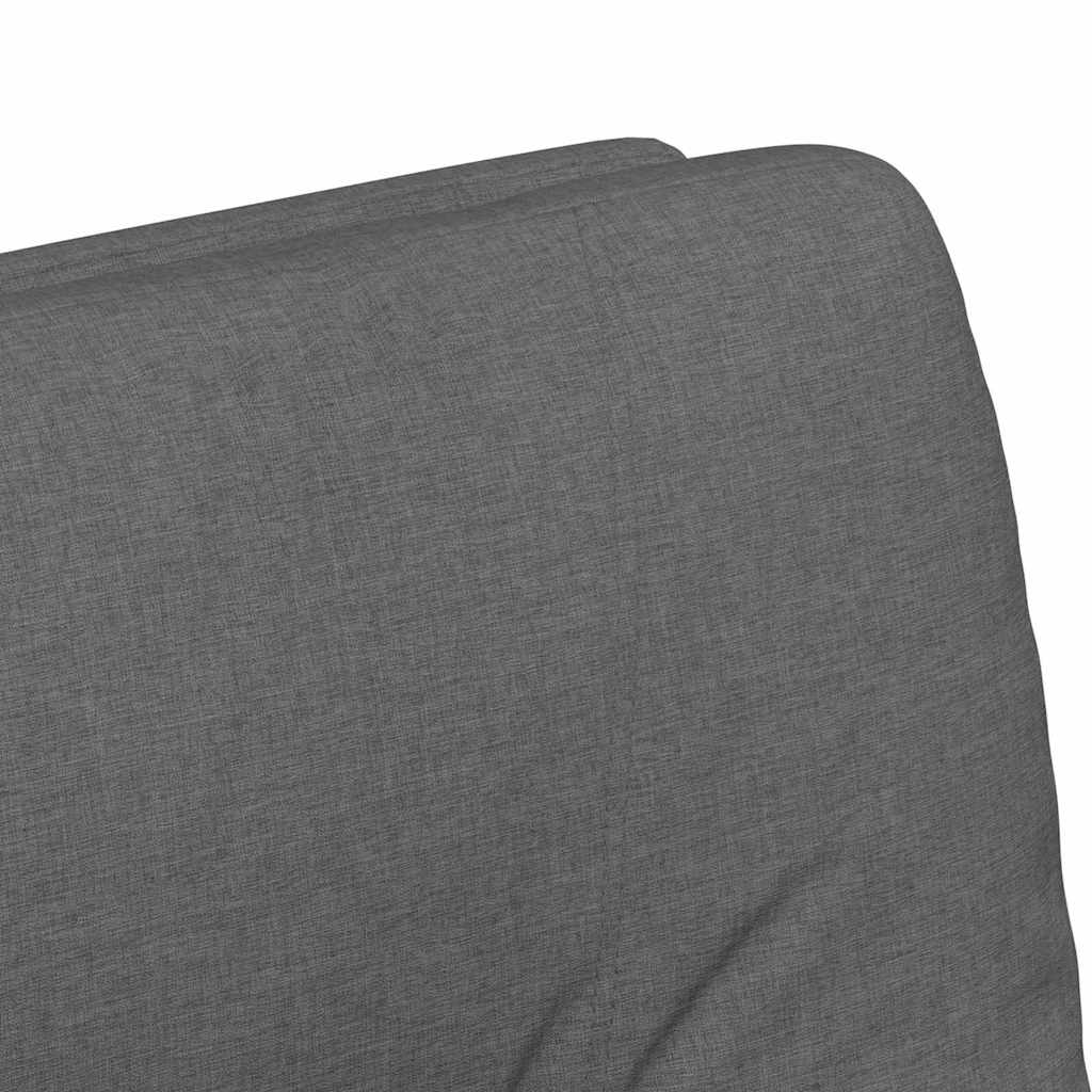 Esszimmerstühle mit Rollen 2 pcs Dunkelgrau 57 x 67 x 95 cm