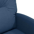 Esszimmerstühle mit Rollen 2 pcs Blau 57 x 67 x 95 cm Stoff