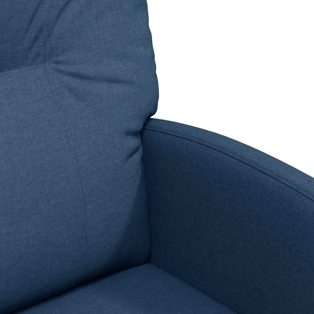 Esszimmerstühle mit Rollen 2 pcs Blau 57 x 67 x 95 cm Stoff