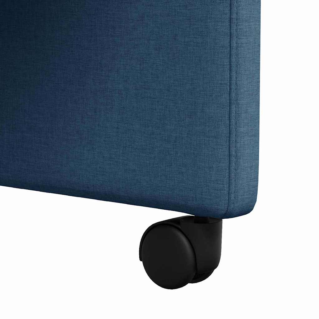 Esszimmerstühle mit Rollen 2 pcs Blau 57 x 67 x 95 cm Stoff