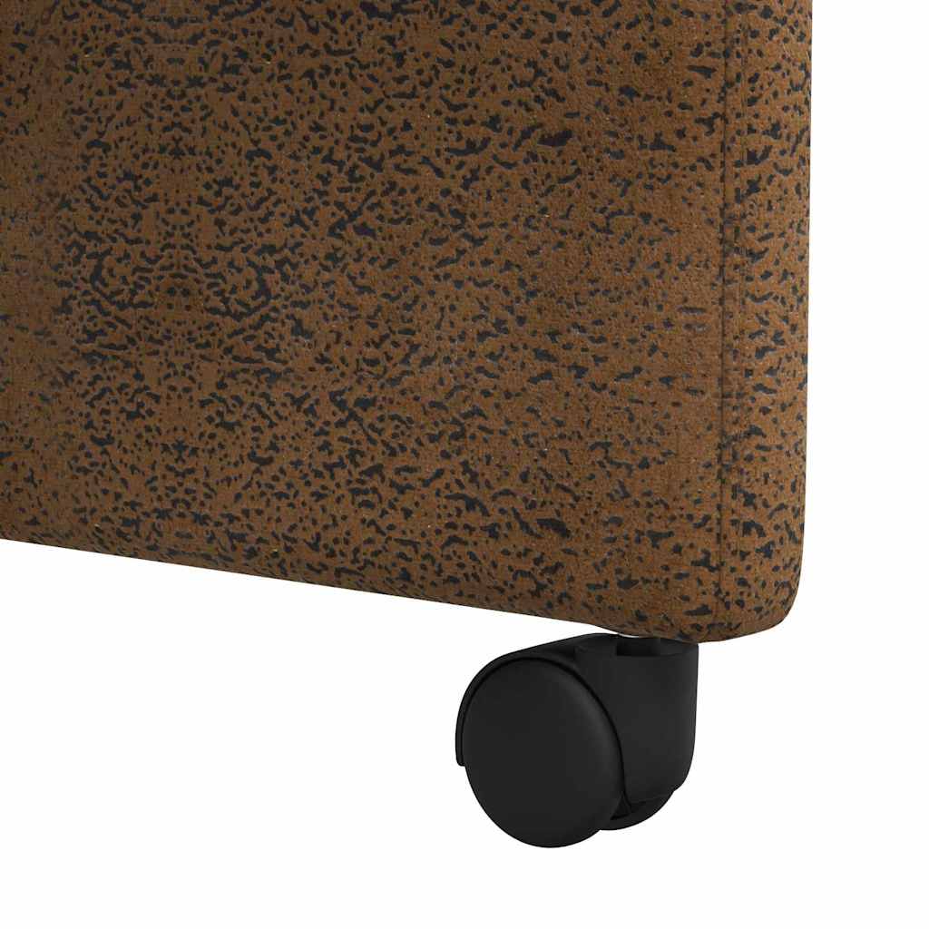 Esszimmerstühle mit Rollen 2 pcs Braun 58 x 67 x 97 cm