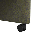 Esszimmerstühle mit Rollen 2 pcs Armeegrün 58 x 67 x 97 cm