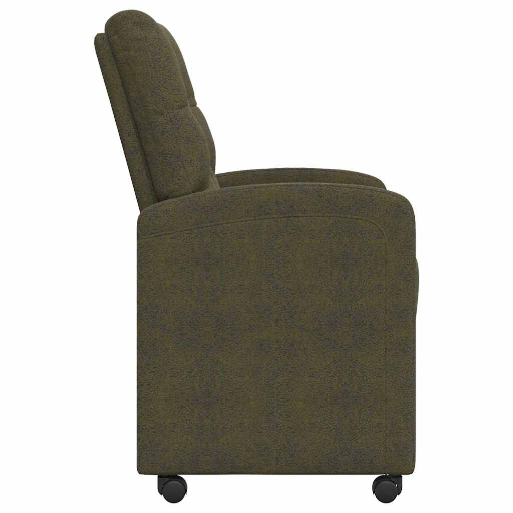 Esszimmerstühle mit Rollen 2 pcs Armeegrün 58 x 67 x 97 cm