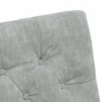 Esszimmerstühle mit Rollen 2 pcs Hellgrau 58 x 67 x 97 cm Samt