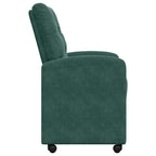 Esszimmerstühle mit Rollen 2 pcs Dunkelgrün 58 x 67 x 97 cm