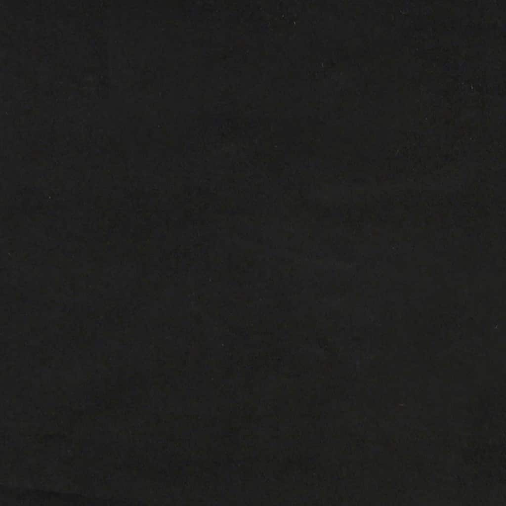 Esszimmerstühle mit Rollen 2 pcs Schwarz 58 x 67 x 97 cm Samt