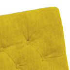 Esszimmerstühle mit Rollen 2 pcs Gelb 58 x 67 x 97 cm Samt